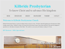 Tablet Screenshot of kilbridepresbyterian.org